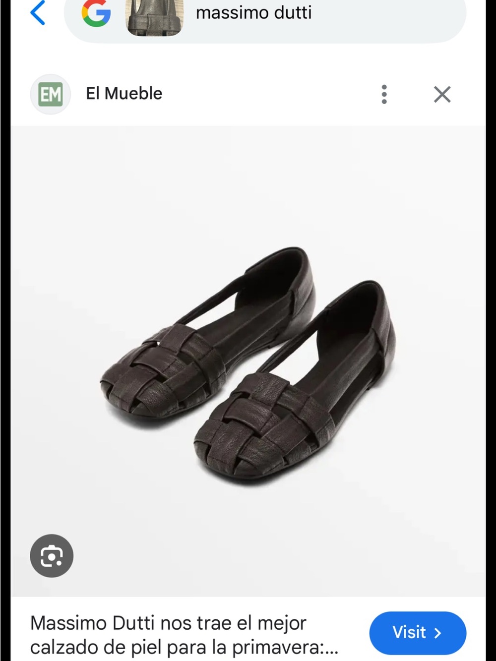 Massimo Dutti Woven Leather Cage Sandals - dark brown - Picture 5 of 8